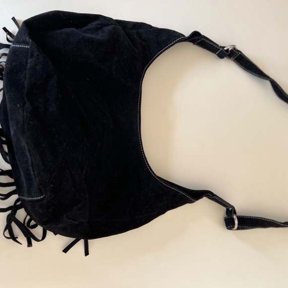 Suede with Fringe Purse - Picture 3 of 5